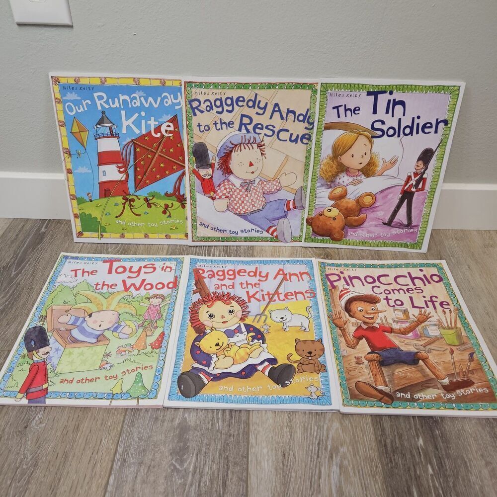Miles Kelly Childrens Story Books Raggedy Anne, Pinocchio Paperback Books Lot 6